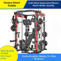 Station d'entraînement complète multifonctionnelle Smith Machine K9 pour squats, développés couchés et rack de musculation à usage domestique