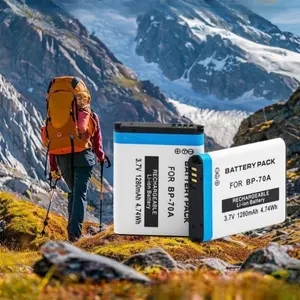 Batería de 3,7 V 1280mAH BP70A para SAMSUNG AQ100 DV150F ES65 ES67 ES70 <span class=keywords><strong>ES71</strong></span> ES73 ES74 ES75 ES80 ES90 MV800 - Product Image 3