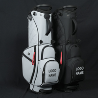 Sac de golf professionnel imperméable en cuir PU, sac de golf personnalisé pour hommes, accessoires de golf de haute qualité, cadeau OEM