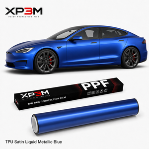 ฟิล์มกันรอยรถยนต์ XP3M สีน้ำเงินเมทัลลิกแบบด้าน  วัสดุ TPU สี PPF  ความหนา 7.5 มิล  ซ่อมแซมตัวเองได้ ป้องกันรอยขีดข่วน ป้องกันการเหลือง - Product Image 1