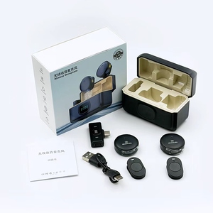 Professional <strong>Wireless</strong> <strong>Microphone</strong> <strong>System</strong> 2.4G Hz With Noise Reduction Charging Case for Studio Recording Podcast Broadcast - Product Image 5