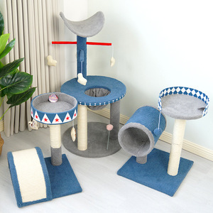 Jia Ni <b>Cat</b> Circus Series <b>Cat</b> Tree With <b>Scratching</b> <b>Post</b> And Toy <b>For</b> Indoor <b>Cats</b> - Product Image 1