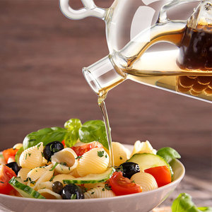 Vente chaude 2-en-1 8oz bouteille de cruet en verre borosilicaté avec grappe de raisin pour huile et vinaigre cuisine verre stockage outils de cuisson - Product Image 5