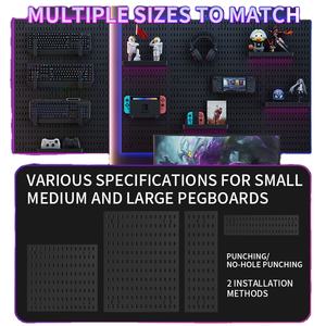 Nuovo Kit Organizzatore 2025 AY <span class=keywords><strong>DIY</strong></span>: Pannello Forato Nordico con Ganci, Espositore in Plastica per Organizzazione - Product Image 4