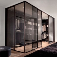 Armoire Pliante Haute en Bois Moderne et Luxueuse avec Éclairage Intégré pour Chambre, Salon, Salle de Sport, École, Salle à Manger et Mobilier de Villa