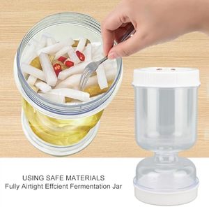 <b>Pickle</b> Juice Separator Wet Dry Strainer Flip Hourglass <b>Jar</b> Airtight Storage Olive <b>Pickle</b> Container Plastic Kitchen Eco-Friendly - Product Image 4