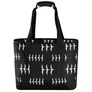 Hawaiian Iwa Birds Design Custom Print Hot Cold Cooler Bag Shoulder Insulated Cooler Lunch Tote Shopping Bag with Zipper - Product Image 1