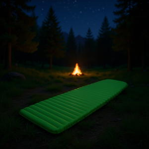 Colchoneta Inflable para Camping, Impermeable, de PVC, Rectangular, para Viajes al Aire Libre, Portátil, Cómoda, Opciones en Verde y Azul - Product Image 2