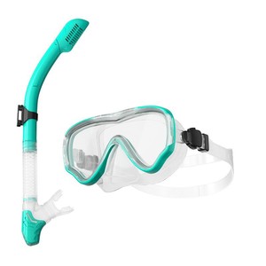 Masque de plongée pour adultes avec lentille en verre trempé anti-buée, protection UV en silicone, sangle de tête réglable multicolores - Product Image 2