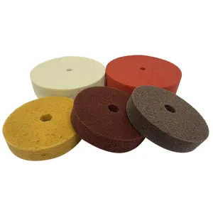 50-100 Mm Non Woven Polishing Wheel Stainless Steel Buffing Wheel For Metal