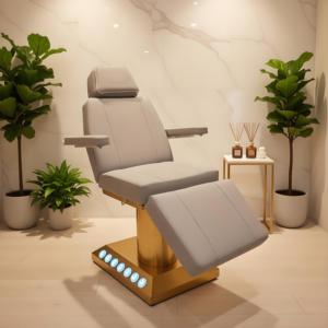 <span class=keywords><strong>Lit</strong></span> de massage électrique pour salon de beauté à 3/4 moteurs avec base dorée - Product Image 2