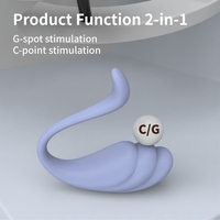 Vibromasseur Swan à double stimulation clitoridienne et du point G, silicone liquide doux, étanche, télécommande, jouet sexuel pour femmes
