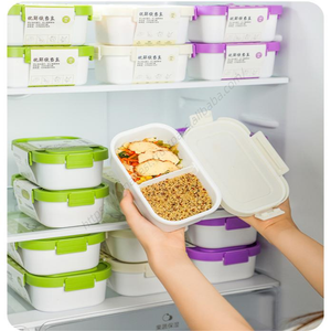 กล่องข้าวซิลิโคนแบบย้อมสี รุ่น Syh1068 สำหรับขายส่ง กล่องอาหารกลางวันแบบโปร่งแสงสำหรับโรงเรียน พร้อมภาชนะเก็บอาหาร - Product Image 5