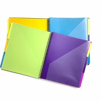Niedliches Spiralgebundenes Schulheft für Schüler, Softcover-Notizbuch mit Papierbindung für Kinder, PP-Material Spiralbuch