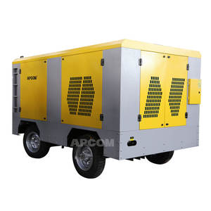 Compresor de Tornillo Diésel Portátil de 18 bar y 700 cfm, 194 kW, 260 HP, Motor APCOM, Compresor de Aire de Tornillo Diésel con Ruedas - Product Image 1