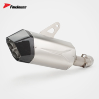 Système d'échappement de moto en fibre de carbone 3D à prix de gros Forsound Factory pour R1250GS, R1200GS, R1300GS