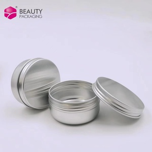 5g15g 30G 40G 50G 60G 100G สีเงินสีขาวอลูมิเนียมสีดำเคราน้ำมันขวดโลหะรอบขนมดีบุกสำหรับลิปบาล์มเครื่องสำอางครีมบรรจุภัณฑ์ - Product Image 2