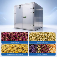Four de séchage industriel à pompe à chaleur avec contrôle PLC 220V-380V pour fleurs préservées, roses et lavande
