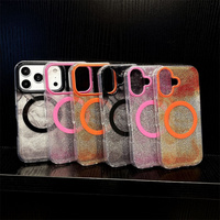 Coque de téléphone magnétique scintillante et colorée pour iPhone 18 Pro 17 16 15 14 Pro Max, antichoc, en PC rigide et TPU, avec dos IMD
