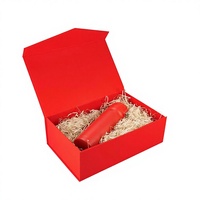 Dossiers cadeaux en papier kraft écologiques de luxe haut de gamme personnalisés, fermeture magnétique à double porte, couverture rabattable, revêtement UV