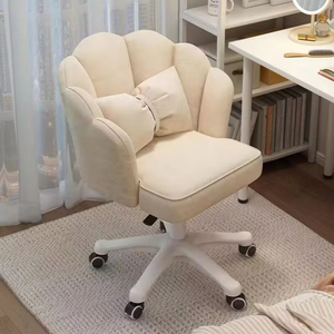 <span class=keywords><strong>Chaise</strong></span> de maquillage de vanité moderne pour la maison, cadre en acier inoxydable et revêtement en velours - Product Image 4