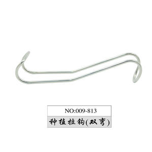 Gancho de Implante Dental Star & Wynn de Acero, de Cabeza Única, Vástago Recto, Gancho Recto y de Ángulo Recto para Azulejos, Esquina Bucal, Labio, Mejilla - Product Image 2