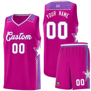 Maillots de basket-ball pour équipes - Entièrement personnalisables avec logo, couleurs et numéros - Séchage rapide - 100% coton - Vêtements de sport décontractés - Product Image 6