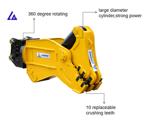 Công nghiệp xoay nghiền với thay thế hàm 20-38 tấn, Máy Nghiền thủy lực bê tông cắt cắt kéo - Product Image 2