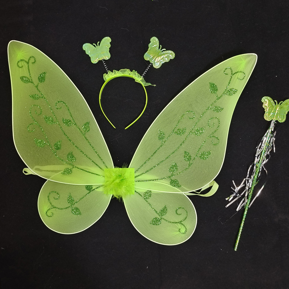 Green 4 Butterfly Wing Set