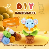 Kit Bahan Rajut Serat Akrilik untuk Kit DIY Boneka Buatan Tangan Video Bahasa Inggris Terlaris Anhui