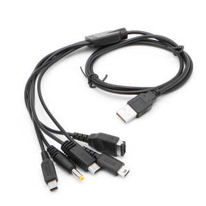Cable <span class=keywords><strong>de</strong></span> Carga USB 5 en 1 para NDSL <span class=keywords><strong>DS</strong></span> Lite New 3DS <span class=keywords><strong>XL</strong></span> LL 2DS, DSi(<span class=keywords><strong>XL</strong></span>/LL) GBA SP WII U, PSP 1000/2000/3000. Consola <span class=keywords><strong>de</strong></span> Juegos - Product Image 1