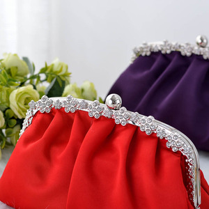 Custom Logo Multi Color Exquisite Handmade Diamond Compact Portable <b>Bag</b> Glamorous Purse for Bridal Wedding Luxury Clutch <b>Bag</b> - Product Image 6