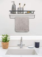 Étagères flottantes 2 pièces ensemble étagère de salle de bain chambre cuisine ferme petite étagère à livres pour mur