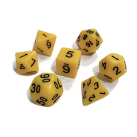 Ensemble de dés polyédriques transparents violets pour jeux de société