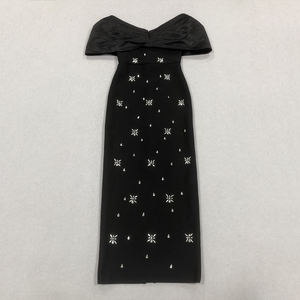 <span class=keywords><strong>Abito</strong></span> <span class=keywords><strong>da</strong></span> <span class=keywords><strong>Sera</strong></span> di Lusso <span class=keywords><strong>Nero</strong></span> a Sirena <span class=keywords><strong>con</strong></span> Spalle Scoperte e <span class=keywords><strong>Spacco</strong></span>, Vestito Aderente <span class=keywords><strong>da</strong></span> Party Club <span class=keywords><strong>con</strong></span> Strass e Fiocco in Raso per Eventi Formali - Product Image 5