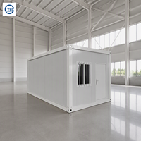 Maison préfabriquée modulaire isolée, démontable, mobile, résistante au vent et à la pluie, à assemblage rapide, en kit de 20 pieds