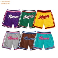 Shorts de basket-ball en polyester respirant de haute qualité, logo personnalisé, numéro imprimé numériquement, taille plus, pantalon de basket-ball