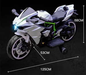 Motocyclettes électriques rechargeables pour enfants 6V/12V, grande taille, roues en plastique, alimentées par batterie, fabriquées en Chine - Product Image 3