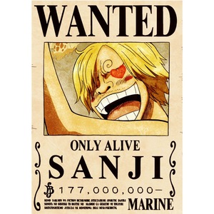 Affiche murale vintage en papier kraft rétro, série Wanted de Luffy, dessin animé adorable, décoration murale pour la maison, vente chaude, personnalisable - Product Image 6