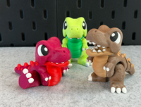 Modèle de Tyrannosaurus Rex articulé réaliste imprimé en 3D, matériau PLA, personnalisable, commandes en gros acceptées, service d'impression FDM