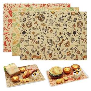 Papel Encerado Antigrasa al por Mayor, Papel para Envolver Alimentos Personalizado, Embalaje para Pizza y Azúcar, 40 cm x 40 cm, Logotipo Personalizado, Uso en Restaurantes - Product Image 3