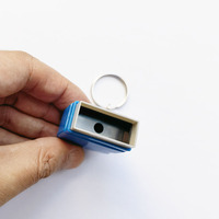 Mini nom personnalisé tampon auto-encreur photosensible vierge avec porte-clés pour signature enseignant parents médecin tampon flash