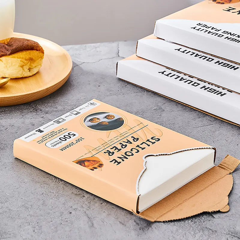 Jijid Eco Composteerbaar Ongebleekt Siliconen Gecoat Anti-aanbak Vetvrij Cake Loaf Perkament Papier Bakpapier Roll Voor Bakken Broodje
