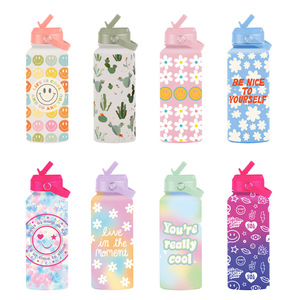 Botellas Deportivas de Acero Inoxidable, Lindas <span class=keywords><strong>y</strong></span> Reutilizables, con Aislamiento Térmico para Niños, para Agua <span class=keywords><strong>y</strong></span> Bebidas Frías, Venta al Por Mayor - Product Image 3