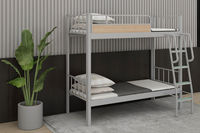Lit superposé en métal robuste pour l'école, construction en fer solide, lit pour dortoir étudiant, appartement, hôtel