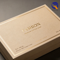 Service ODM, boîte d'emballage de vêtements de luxe avec logo en feuille d'or, film mat, pour vêtements et cadeaux