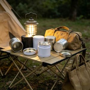 Wholesale Custom <b>Metal</b> Tin <b>Box</b> 30g 1OZ Hot Sale Matcha Coffee Protein Powder Tea Decal Screw Cap Portable Food Storage - Product Image 4
