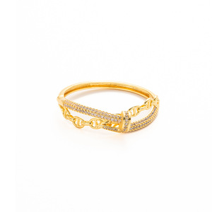 Fashion Chain <b>Bracelet</b> Gold Silver Plated <b>Copper</b> Alloy Micro Insert Zircon Inlay Women's Jewelry Gift - Product Image 5