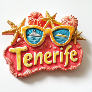 Imanes de Resina Personalizados al por Mayor 2026, Recuerdos Modernos de <span class=keywords><strong>Tenerife</strong></span>, Imanes para Refrigerador con Base de Madera de Tamaño Mediano - Product Image 2