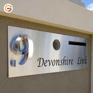 Báo Đốm Tùy Chỉnh Làm Bằng Thép Không Gỉ Chữ Và Số Nhà Chế Tạo Số Nhà Dấu Hiệu Nhà Sản Xuất Cửa Hàng - Product Image 4